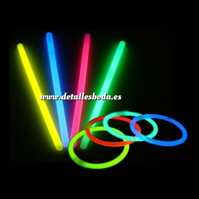 Imagen Detalles para la ceremonia Pulseras Luminosas pack 100 - Barritas Luminosas Fluorescentes Glow Sticks 