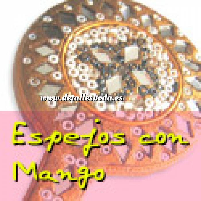 Imagen Espejos, Joyeros y Bisuteria Espejo India con mango (Últimas Unidades) 