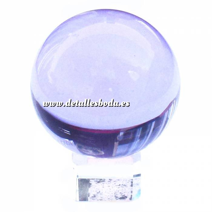 Imagen Marcos y decoración esfera cristal azul 