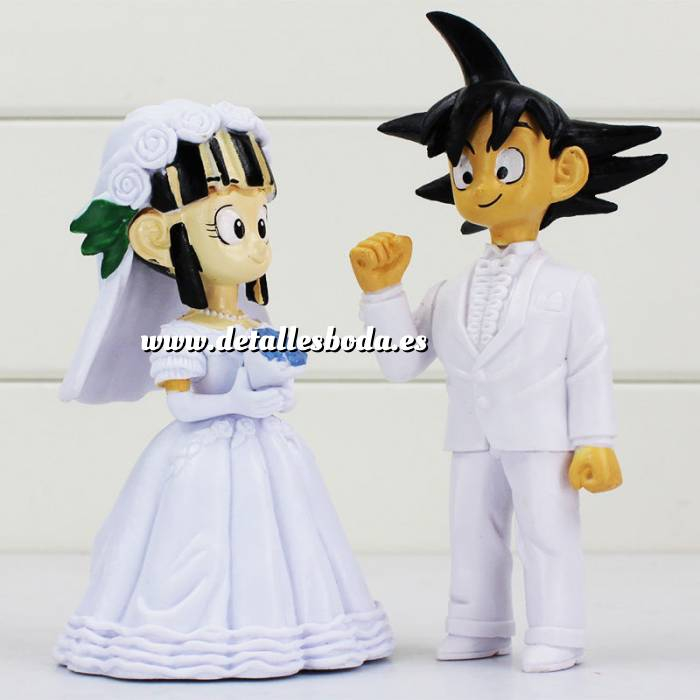 Imagen Novios Tarta Divertidos Muñeco Boda Goku y Chichi 