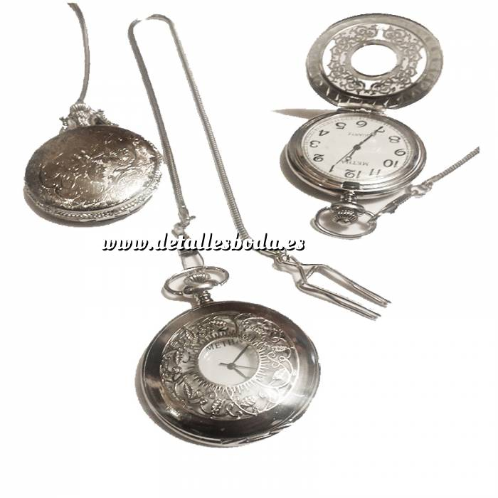 Imagen Relojes de Bolsillo Reloj de bolsillo - Grande - Repujado Hojas (Últimas Unidades) 