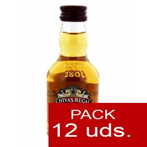 7 Whisky - Whisky Chivas Regal 12 años Blended 5cl - CR 1 PACK DE 12 UDS