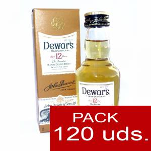 7 Whisky - Whisky Dewar´s White Label 12 años 5cl Ed. ESPECIAL CON CAJA - CR CAJA DE 120 UDS
