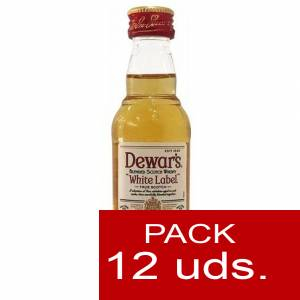 7 Whisky - Whisky Dewar´s White Label 12 años 5cl SIN CAJA - CR 1 PACK DE 12 UDS