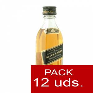 7 Whisky - Whisky Johnnie Walker Etiqueta Negra 5 cl - PL 1 PACK DE 12 UDS