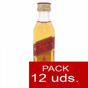 7 Whisky - Whisky Johnnie Walker Etiqueta Roja 5 cl - PL 1 PACK DE 12 UDS