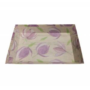 Cestas Regalos - Cajitas de carton con diseño flores lilas 